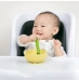 Силиконовая мисочка на присоске с крышкой Olababy Lemon