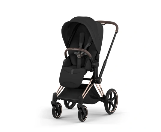 Коляска Cybex PRIAM Style Collection 5.0 - sepia black (шасі Rosegold)
