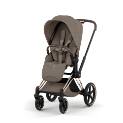 Прогулянкова коляска Cybex PRIAM Style Collection 5.0 - coconut brown (шасі Rose Gold) - зображення