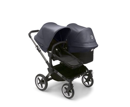 Універсальна коляска 2в1 Bugaboo Donkey5 Mono Stormy blue/Midnight black-Grey mélange