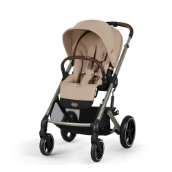 Прогулочная коляска Cybex BALIOS S LUX TPE - almond beige (з бампером) - изображение