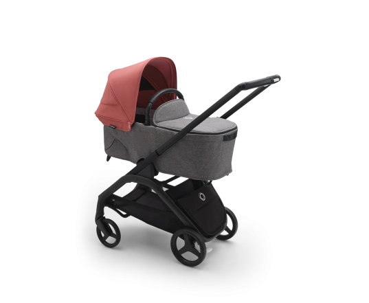 Универсальная коляска 2в1 Bugaboo Dragonfly Sunrise red/Grey mélange-Midnight black
