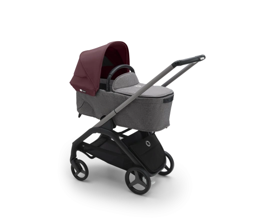 Универсальная коляска 2в1 Bugaboo DRAGONFLY - grafite/grey melange dark cherry