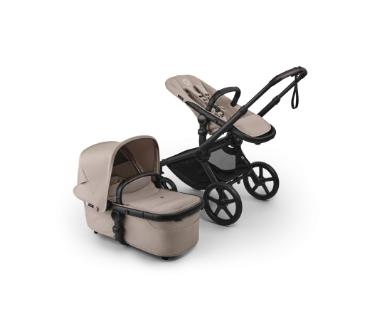 Универсальная коляска 2в1 Bugaboo FOX 5 RENEW - black/desert taupe melange-desert taupe melange