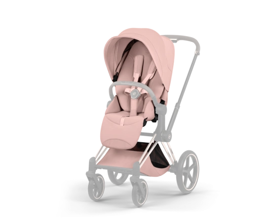 Прогулянкова коляска Cybex PRIAM Style Collection 5.0 - peach pink (шасі Chrome Brown)