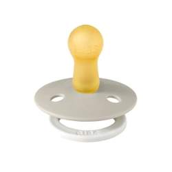 Пустушка BIBS Pacifier Colour Latex Size 1 Sand GLOW - зображення