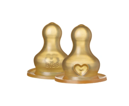 Змінні соски для пляшечки BIBS Bottle Niple 2 pack Latex (повільний потік)