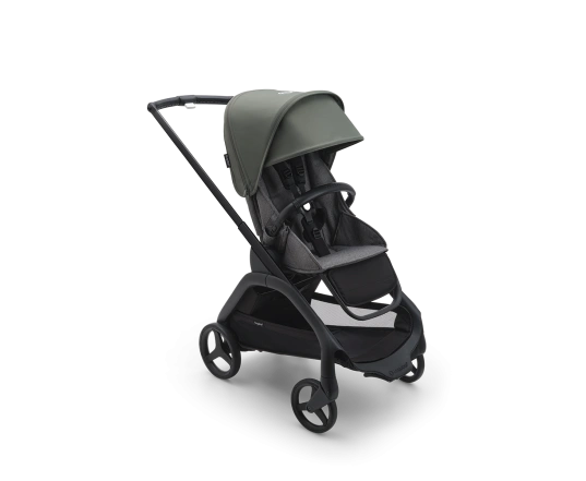 Прогулочная коляска Bugaboo DRAGONFLY - black/grey melange forest green