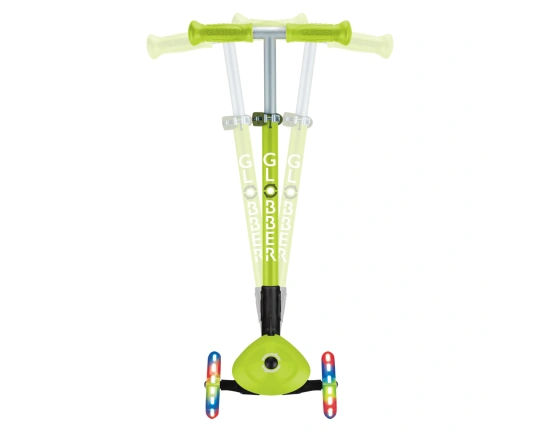Самокат GLOBBER серії PRIMO FOLDABLE LIGHTS, зелений, колеса з підсвіткою, 50кг, 3+