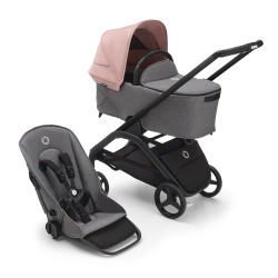 Универсальная коляска 2в1 Bugaboo DRAGONFLY - grafite/midnight black morning pink - изображение