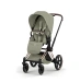 Прогулянкова коляска Cybex PRIAM Style Collection 5.0 - sage green (шасі Rose Gold)