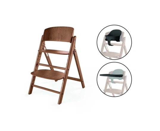 Стульчик для кормления 3в1 Cybex CLICK&FOLD - all natural dark
