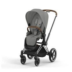 Прогулочная коляска Cybex Priam Mirage Grey  (шасси Chrome) - изображение