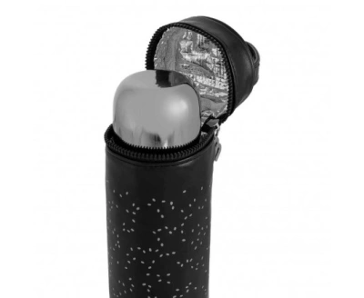 Купить Термос для жидкостей серебро + термосумка Miniland Deluxe Thermos Silver 500ML с доставкой по Украине | KIDSLINE-32 - изображение
