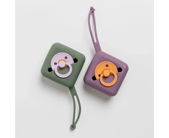 Силіконовий контейнер для пустушок BIBS Pacifier Case – Vanilla