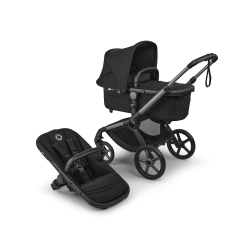 Универсальная коляска 2в1 Bugaboo FOX 5 RENEW - grafite/heritage black heritage black - изображение