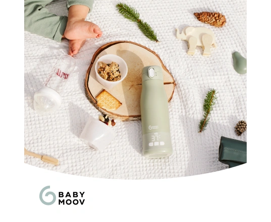 Термос-підігрівач для сумішей Babymoov Moov & Feed (бездротовий), зелений