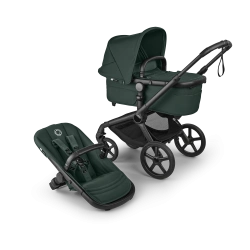 Универсальная коляска 2в1 Bugaboo FOX 5 RENEW - black/fern green-fern green - изображение