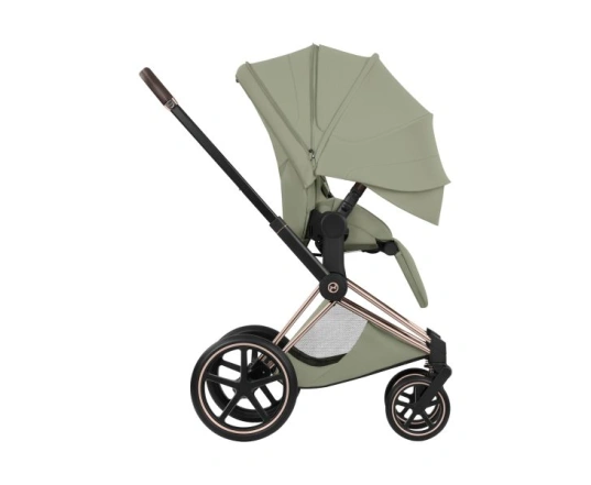 Прогулянкова коляска Cybex PRIAM Style Collection 5.0 - sage green (шасі Rose Gold)