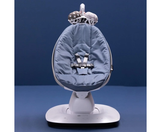 Шезлонг качалка 4Moms MAMAROO 5.0 - slate blue (лимитированая версия)