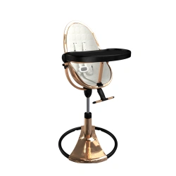 Стільчик для годування Bloom Fresco Rose gold в комплекті з бавовняними вставками - Coconut White - зображення