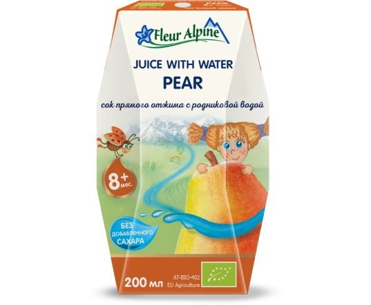 Детский сок с водос Fleur Alpine Грушовый (200мл)