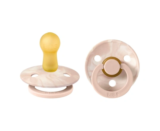 Соска пустушка BIBS Colour Tie Dye Набір 2 шт. Latex Blush Ivory / Blush Ivory - Розмір 2