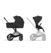 Коляска 2 в 1 Cybex PRIAM Comfort Collection 5.0 - sepia black (шасі Matt Black)