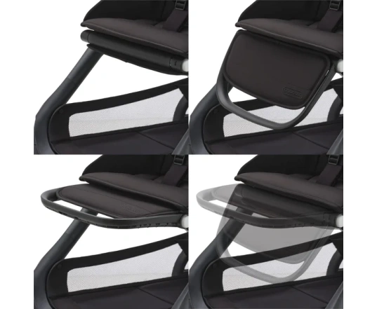 Універсальна коляска 2в1 Bugaboo DRAGONFLY - black/dark cherry-dark cherry