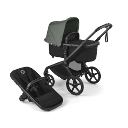 Универсальная коляска 2в1 Bugaboo FOX 5 RENEW - black/heritage black forest green - изображение