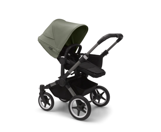 Універсальна коляска 2в1 Bugaboo Donkey5 Mono  Forest green/Midnight black-Grey mélange