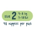 Еко підгузки KIT&KIN розмір 2 (40 шт/уп), 4-8 кг, Мишка/Панда