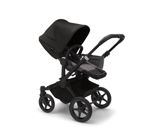 Універсальна коляска 2в1 Bugaboo Donkey5 Mono Midnight black/Grey mélange-Midnight black