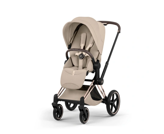 Коляска Cybex PRIAM Style Collection 5.0 - cozy beige (шасі Rosegold)