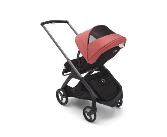 Универсальная коляска 2в1 Bugaboo Dragonfly Sunrise red/Midnight black-Grey mélange