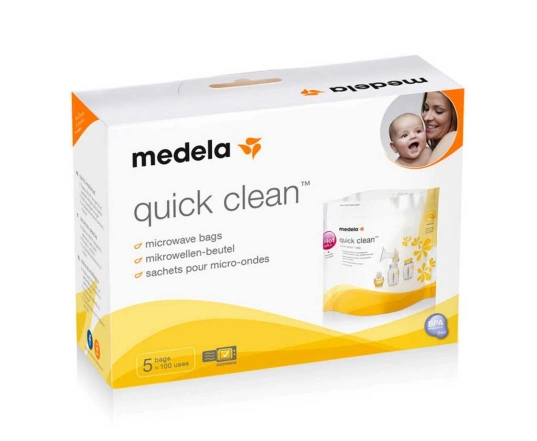 Пакети для парової стерилізації в мікрохвильовій печі Medela (Quick Clean Microwave Bags) 5 шт.