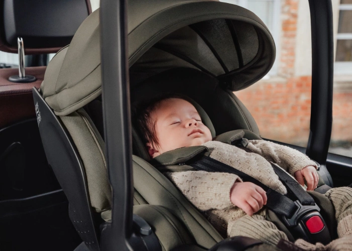 Автокресло Britax R&ouml;mer BABY-SAFE PRO LUX warm caramel в машине