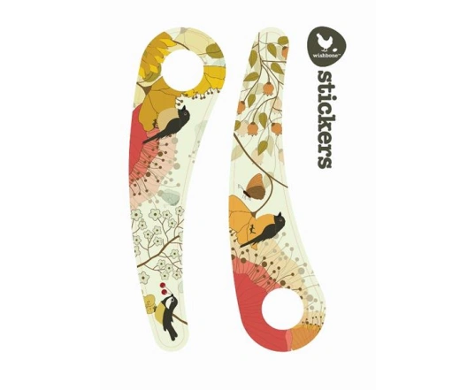 Наклейки на раму для біговела Wishbone Stickers - Nature