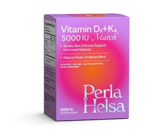 Диетическая добавка Perla Helsa Витамин D3 125 мкг 5000 МО + К2 75 мкг