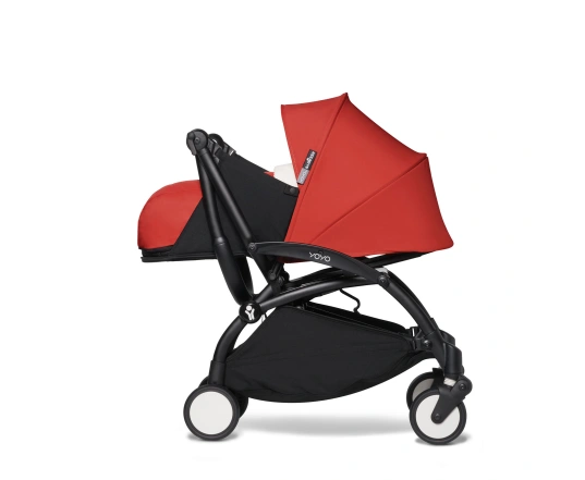 Універсальна коляска Stokke YOYO³ + компактна люлька BABYZEN Red (шасі Black)