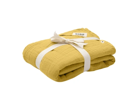 Дитяча муслінова пелюшка BIBS Muslin Swaddle 120x120 см Mustard