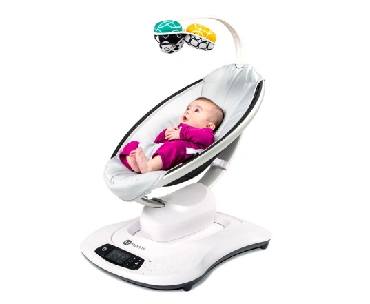 Шезлонг качалка 4Moms MAMAROO - plush silver