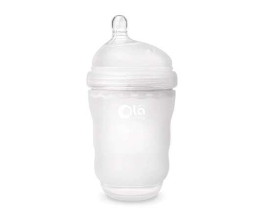 Силиконовая антиколиковая бутылочка Olababy GentleBottle Frost 240 мл