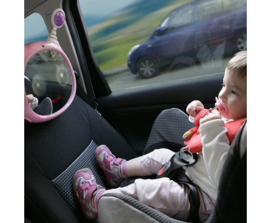 Дзеркало з дистанційним управлінням Benbat Oly Baby Mirror рожеве