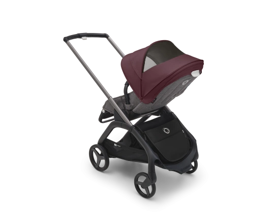 Прогулочная коляска Bugaboo DRAGONFLY - grafite/grey melange dark cherry
