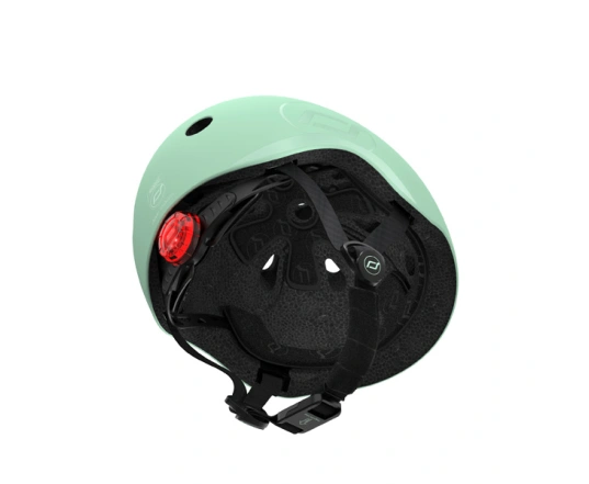Шолом захисний дитячий Scoot and Ride, ківі, з ліхтариком, 51-55см