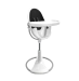 Стульчик для кормления Bloom Fresco White в комплекте с вкладышами из экокожи - Midnight black