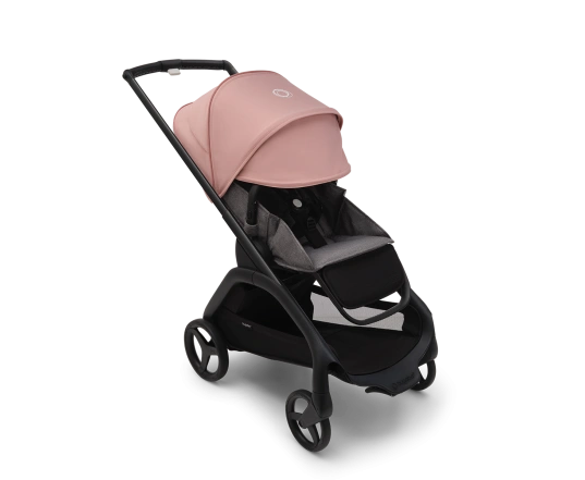 Прогулянкова коляска Bugaboo DRAGONFLY - black/grey melange morning pink