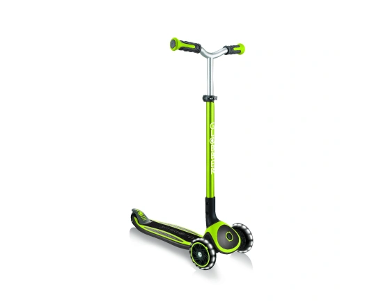 Самокат GLOBBER серії MASTER LIGHTS зелений, колеса з підсвіткою, 50кг, 4+