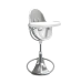 Стульчик для кормления Bloom Fresco Silver в комплекте с вкладышами из экокожи - Lunar silver